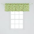 thumbnail image 2 of Ambesonne Owl Print Window Valance, Spring Forest Scenery, 42" x 18", Pastel Green Multicolor, 2 of 3