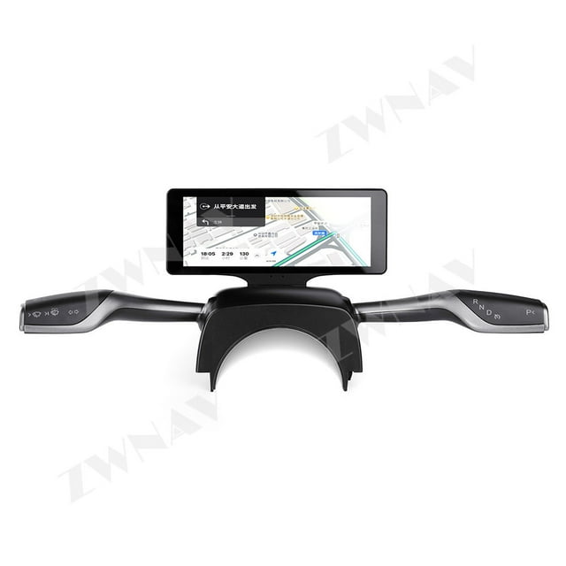 ZWNAV for Tesla New Model 3 8.8 inch LCD Instrument Panel Cluster Dashboard Head Up Display(Equipped with shift paddles and wiper paddles)
