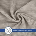 thumbnail image 6 of Linteum Textile 100% Cotton Leno Weave Blanket (Taupe, Queen) 90x90 Inches, 6 of 8