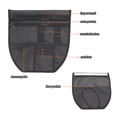 thumbnail image 4 of UNTERING Motorcycle Seat Bag Nylon Under Seat Storage Pouch-Bag for 155 V1/ Motorbike Accessories Seat Tool Organizer-Bags, 4 of 7
