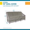 Duck Covers Soteria 93 in. Grey Sofa Cover