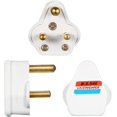 thumbnail image 2 of 5 Amp Round Pin Plugs Mains Plug 3 Pin Lighting Plugs For Stage Lighting Lamp (5, White), 2 of 4
