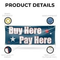 thumbnail image 3 of Buy Here Pay Here Banner Sign 24 Inch x 72 Inch | 13 oz Vinyl with Metal Grommets | Heavy-Duty Single-Sided Outdoor Durable Printed High-Quality Weatherproof | Made in the USA, 3 of 6