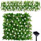 thumbnail image 1 of Muyoka Pantalla de privacidad de valla expandible 30x180CM Panel de valla artificial con 3 modos de luces solares Faux Ivy Hedge Flower Fence Decoración interior al aire libre para jardín Patio Balcón Muyoka Hogar, 1 of 7