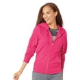 thumbnail image 3 of LAT 3763 Ladies Full-Zip Hoodie - Smoke , M, Purple, 3 of 4