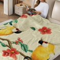thumbnail image 2 of FCXZI Birds Flowers Branch Fuzzy Fluffy Soft Cozy Blanket 40*50in, 2 of 7