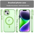 thumbnail image 2 of For iPhone 16 Plus MagSafe Frosted Translucent TPU + PC Full Coverage Phone Case, 2 of 8