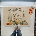 thumbnail image 4 of Halloween Door Mat Pumpkin Black Cat Gnomes Halloween Decor Non Slip Rubber Backing Washable Floor Door Mat Entrance Floor Mat Home Kitchen Carpet Decor Front Porch Rug, 23.6x 15.7 Inch, 4 of 6