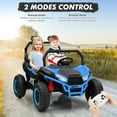 thumbnail image 4 of 24V Ride On UTV for Kids, Electric UTV Car with Remote Control, 2 Seater, Kids Electric Cars Vehicles for Boys Girls, 20'' Spacious Seat, Metal Frame, Music, 3 Speeds, 4 of 7