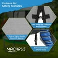 thumbnail image 5 of Machrus Upper Bounce Trampoline Safety Enclosure Set including Trampoline Net, 6 Trampoline Poles, Caps and Trampoline Pole Foam Sleeves - For 14ft Round Trampoline Frame - Installs Outside the Frame, 5 of 6