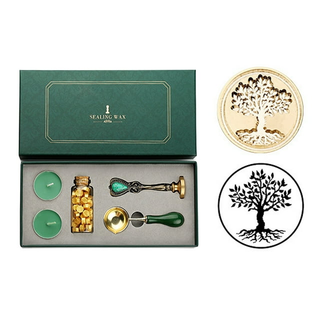 Amdohai Retro Letters Wax Seal Stamp Set Handmade DIY Envelope Seal Holiday Gift