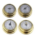 thumbnail image 1 of 4 Pcs Boat Barometer Clock Thermometer Hygrometer Weather Station Set, 1 of 5