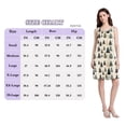 thumbnail image 4 of FORMRS Summer Dress for Women Loose U Neck Sleeveless Midi Beach Sundresses with Pockets, Beige Christmas Trees, 4 of 8