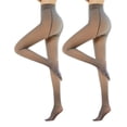 thumbnail image 2 of 2 uds. Medias con forro polar, mallas para mujer, pantimedias elásticas (café, 85g con base) Ndcxsfigh Libre de BPA, 2 of 7