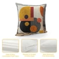 thumbnail image 4 of Decorative Geo Pillowcase, Boho Colored Throw Pillow Cover for Couch Sofa Bed Stylish Decor, Simple Cotton Textured Cushion Sham, Square 18 inches, 1PC(Yellow Orange), 4 of 5