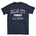 thumbnail image 1 of Dallas City Illinois Classic Established Men's Cotton T-Shirt, 1 of 1