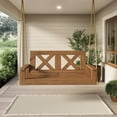 thumbnail image 3 of Porchgate Amish Heavy Duty 700 Lb Farmhouse Porch Swing W/ Chains (4 Foot, Unfinished), 3 of 5