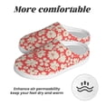 thumbnail image 6 of Lsque Beige Flowers Pattern Womens Comfort Cotton on Scuff With Memory Foam and Anti-skid Sole Slipper-39/40, 6 of 7