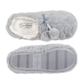 thumbnail image 5 of Jessica Simpson Womens Plush Slip-On Clogs - Memory Foam Slipper House Shoe with Hearts and Pom Poms, 5 of 9