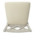 thumbnail image 6 of Weston Home Sheena Farmhouse Square Swivel X-Back 24" Counter Height Stool, Antique White, 6 of 6