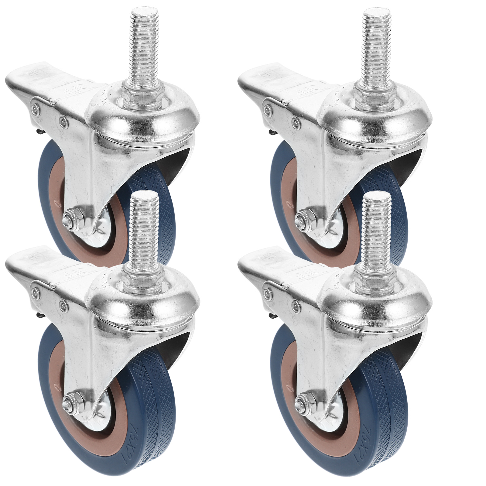 Masteelf 16 pcs Swivel Caster Wheels Mute Office Chair Caster Wheels Universal Wheels Furniture Protecting Swivel Caster for Carts Furniture Dolly Workbench Trolley