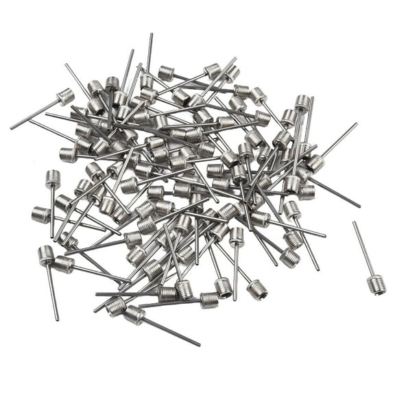 100Pcs/Set Ball Inflating Pump Needle Air Inflating Pump Valve Adapter for Football Rugby Volley Ball Inflation Valve