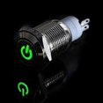 thumbnail image 2 of 16MM Metal Push Button Switch Button, Waterproof Reset Type Start Button Electronic Switch Green, 2 of 4