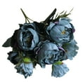 thumbnail image 2 of Clearance Artificial flowers under $5,Artificial Silk Flower Peony Flowers Bouquet Bride Wedding Home Decor, 2 of 8