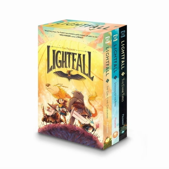 Lightfall Lightfall 3-Book Box Set: A Graphic Novel Collection: Shadow of the Bird, the Dark Times, the Girl & the Galdurian, (Paperback)