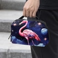 thumbnail image 2 of Flamingo Travel Organizer Digital Pouch Charger Case Organizer Charge Cord Organizer Waterproof Oxford Cloth Electronics Organizer Bag 5.9x9.44x3.14 in., 2 of 6