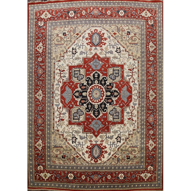 Geometric Oriental Large Living Room Area Rug Handmade Wool Carpet