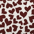 thumbnail image 2 of 20"x20" Simply Daisy Valentines Patterned Hearts Poly Accent Pillow, Maroon Qty 1, 2 of 5
