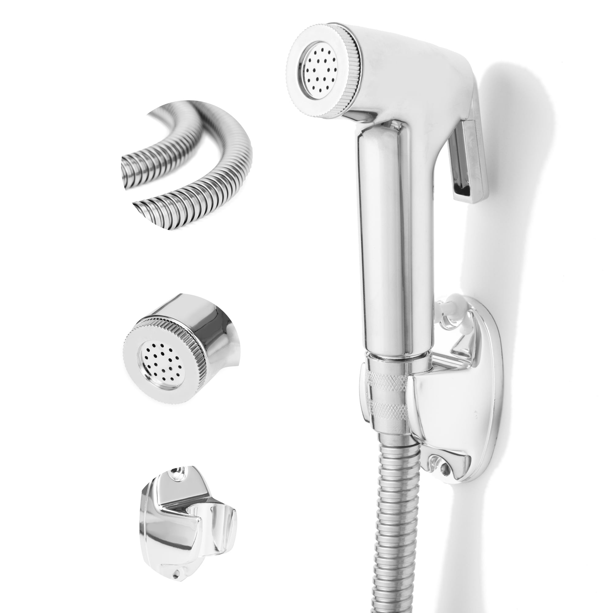 Steel Hand Toilet Bidet Water Spray Gun Clear Sets Bathroom Shower Head Mount 