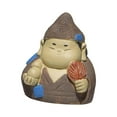 thumbnail image 3 of Mini estatua inmortal china de arcilla púrpura, adorno de mesa, recuerdo realista Ji Gong, 3 of 9