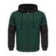 thumbnail image 1 of pstuiky mangas largas para hombre, Chaqueta con capucha y cremallera para hombre, con bloques de color y manga larga de terciopelo. camisetas de hombre m, 1 of 8