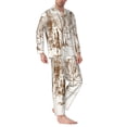thumbnail image 2 of Cauagu Western Desert Cowboys Print Men's Long-Sleeve Pajama Set,Soft Button-Front 2Pjs for Men Long Sleeve Men’s Sleepwear-XX-Large, 2 of 7