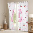 thumbnail image 3 of Castle Fairy Bow Initial E Black Out Curtains,Bow Curtains Pack of 2 (42x63 Each), 3 of 6