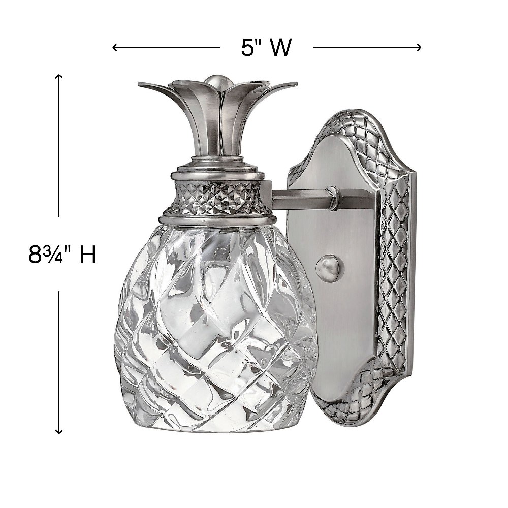 1 Light Bathroom Light Fixture in Traditional-Glam Style 5 inches Wide By 8.75 inches High-Burnished Brass Finish Bailey Street Home 81-Bel-614006