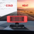 thumbnail image 4 of Calentador de coche portátil, ventilador, desempañador de 150 W, calentamiento , desempañador automático de descongelación para coche, desempaña Rojo 24V, 4 of 7