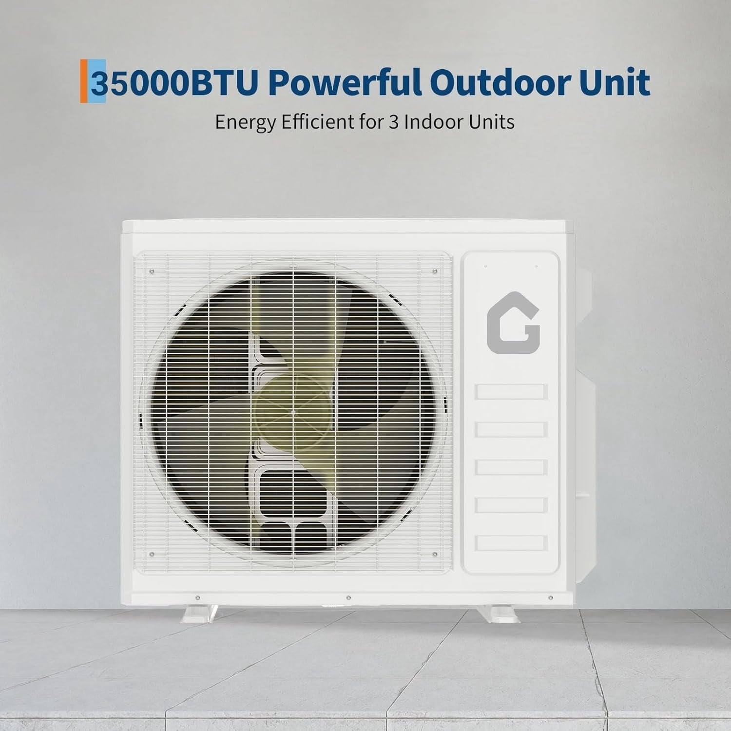 35000 BTU 3 Zone Mini Split AC Heating & cooling System 9k + 9k+ 18k BTU Wifi Air Conditioner 19 SEER2 208-230V AC Pre-Charged Condenser Heat Pump Include Copper Tube