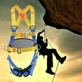 thumbnail image 4 of Professional Rock Climbing Harness Full Body Safety Removable Gear Fall Equipment Gear Tool for Unisex Kids Teen - yellow and blue Yellow Blue, 4 of 10