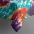 thumbnail image 4 of Colorful Tie Dye Pattern Rectangle Tablecloth 60"x102",Waterproof Polyester Rectangle Table Cloth, Wipeable Spillproof Polyester Tablecloth for Dining, Camping, Indoor and Outdoor, 4 of 6
