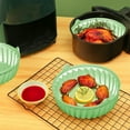 thumbnail image 4 of HEANUJJ Pot Réutilisable pour Friteuse à Air Antiadhésif Vert 1 Ensemble pour une Utilisation Facile, 4 of 8