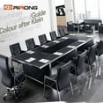 thumbnail image 2 of Customzied Rectangle  2.4m Black Color Office Conference Meeting Room Office Meeting Table for 6 people My Lux Decor Round, 2 of 5