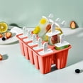 thumbnail image 4 of Ice Cream Mold Tray, Multi Compartment Frozen Dessert Maker For Homemade Popsicle Yogurt Treats, Easy Release Nonstick Freezer Mold Reusable Kitchen Dessert Tool, Durable Food Mold, 4 of 9