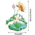 thumbnail image 5 of 2pcs Lotus Flower Wall StickersWall Decal Wallpaper For Living Room Bedroom Decoration, 5 of 9