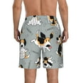 thumbnail image 3 of Kll Funny Beagle Active Dog Men'S Casual Summer Beach Shorts Hawaiian Shorts With Pockets-Medium, 3 of 9
