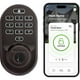 thumbnail image 1 of Kwikset Halo Keypad Wi-Fi Cerradura de puerta inteligente con manija y palanca de entrada Prescott, cerrojo electrónico, control remoto de aplicación sin necesidad de concentrador, níquel satinado, 1 of 5