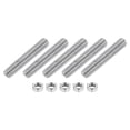 thumbnail image 1 of 5/16"-18 Fully Threaded Rod, 5Pcs 304 Stainless Steel 1.8" Long Threaded Screw, 1 of 7