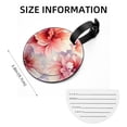 thumbnail image 5 of Petal Flower 2Pcs PU Leather Round Luggage Tags with Privacy Cover and Name ID Tag for Suitcase, Handbags, Backpacks, School Bags, 5 of 6